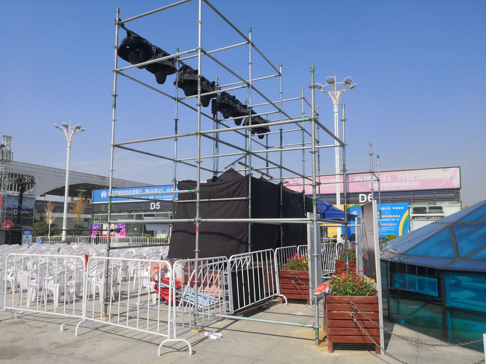 铝合金雷亚架圆盘脚手架力压架盘扣式脚手架高空检修移动脚手架