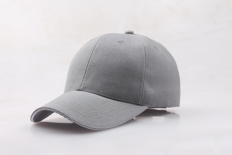 批发灰色棒球帽广告帽子定做diy帽 定制网帽潮印字手绘logo夏