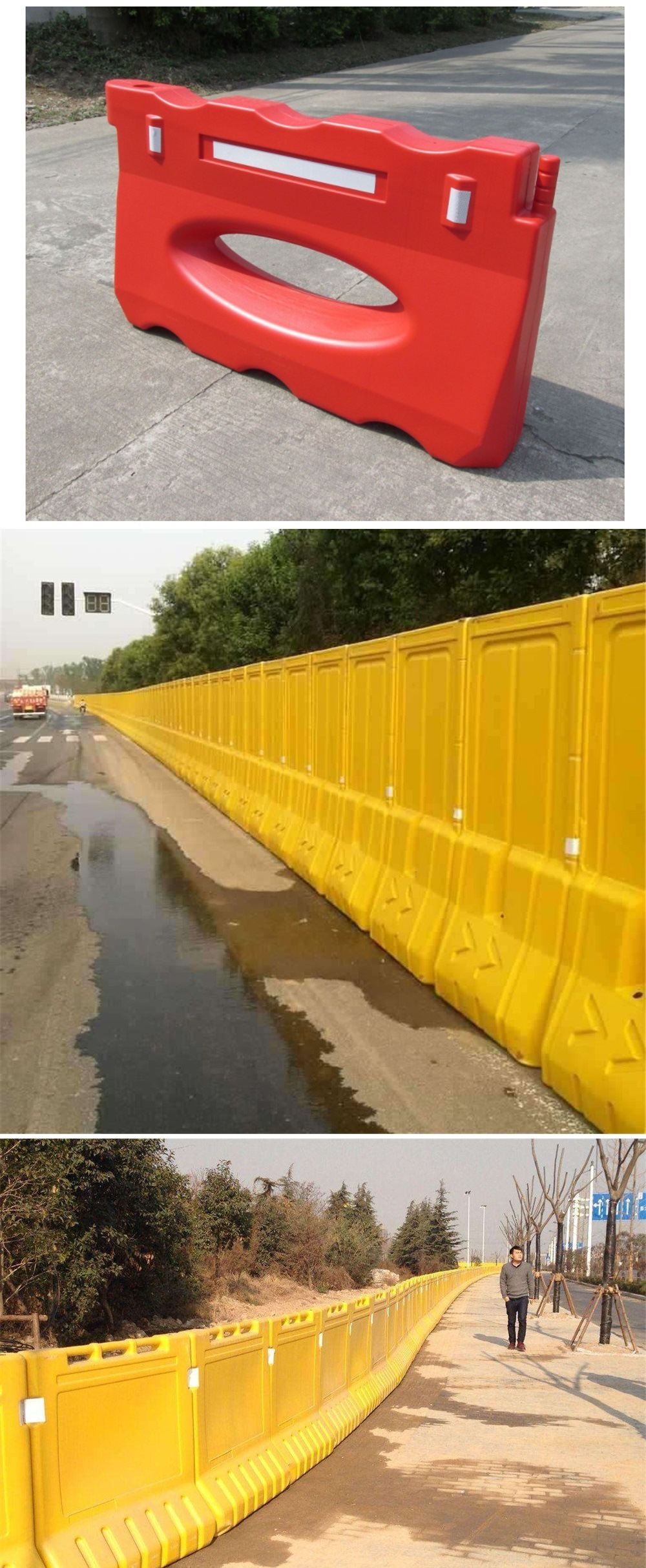 吹塑三孔水马 道路围挡水马 各种规格现货 厂家批发 可定制