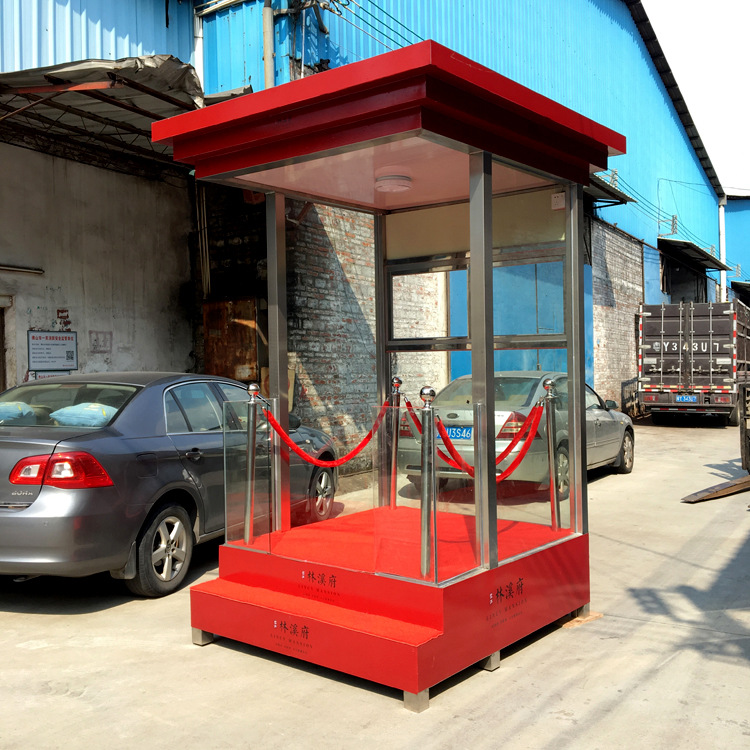 佛山岗亭厂家直销 形象礼宾玻璃保安酒店小区站台岗亭站岗亭定做