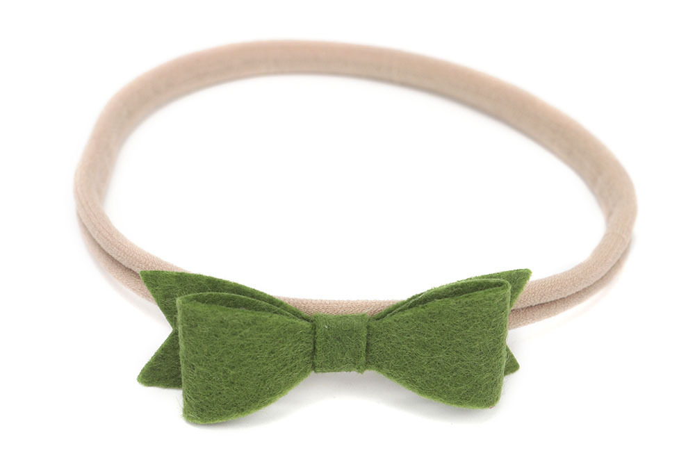 厂家直销不织布小蝴蝶结无痕发带 欧美外贸婴儿发饰 儿童头带