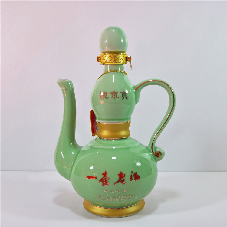 铁木真一壶老酒42度 500ml 清香型 (一件4瓶 5.92公斤)