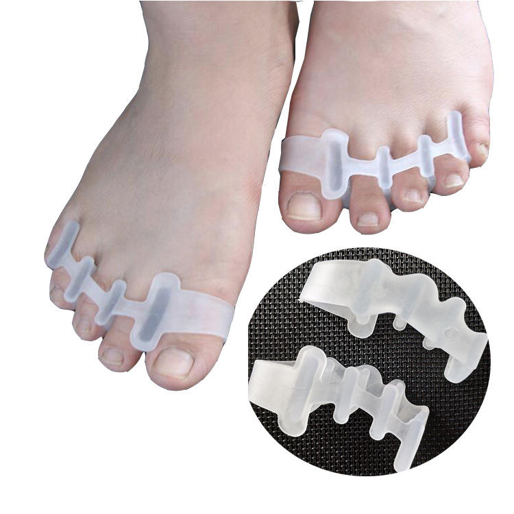 硅胶拇外翻分趾器4孔脚趾分离器脚趾固定垫大脚骨矫正重叠脚趾