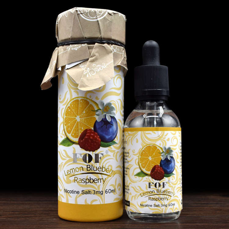 正品fof禁忌之恋烟油 柠檬蓝莓覆盆子混合水果味电子烟烟油 60ml