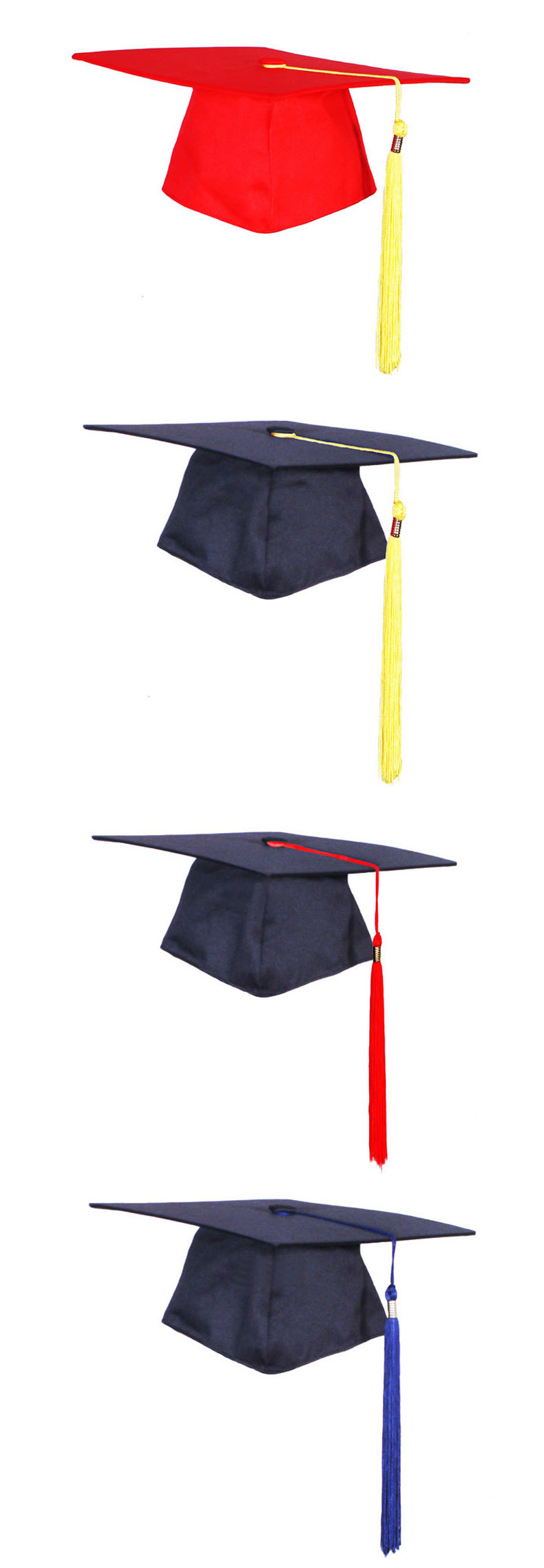 现货供应博士帽 毕业典礼硕士帽 学位帽 学士帽 成人礼帽定制批发