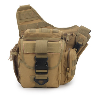 迷你户外旅游防水帆布腰包 多功能迷彩战术腰包 男式简约腰包背包