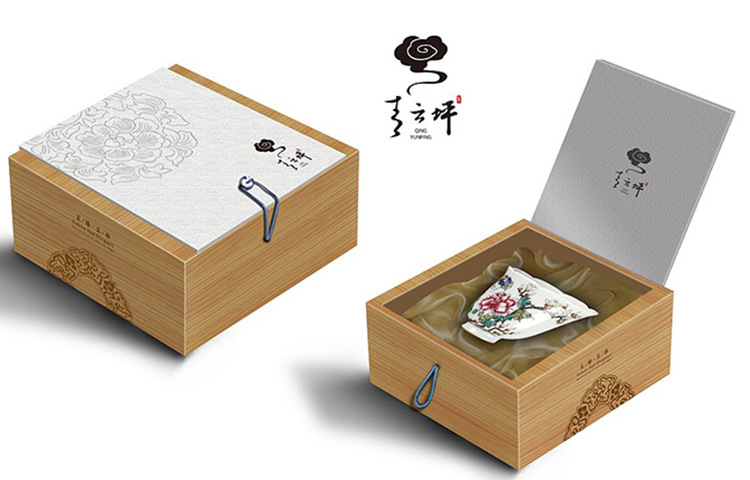 瓷碗包装盒建盏礼盒茶杯茶具包装盒瓷器空盒子高档小木盒子定做