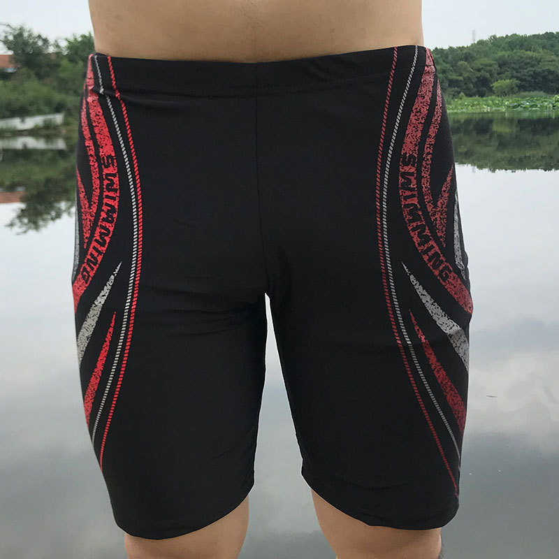 虎润泳裤男士平角游泳裤泳衣五分成人泡温泉宽松沙滩泳装海边装备