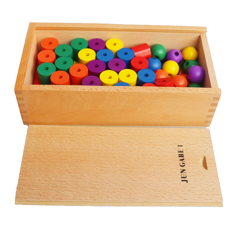 福禄贝尔恩物教具gabe15件套 榉木福氏教具幼儿园益智早教玩具