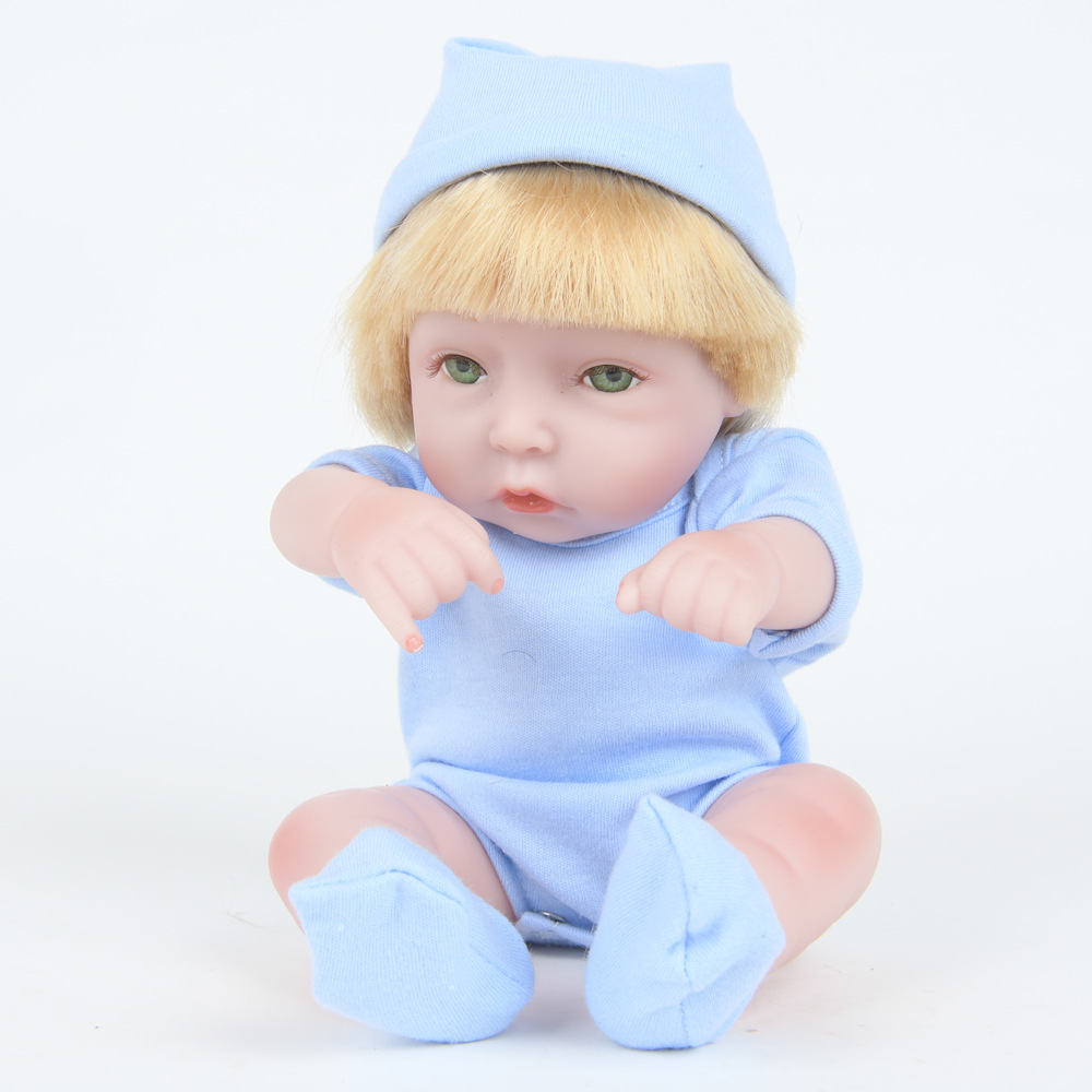 外贸玩具仿真婴儿娃娃全软胶宝宝洋娃娃重生婴儿玩具生日礼物萌宝