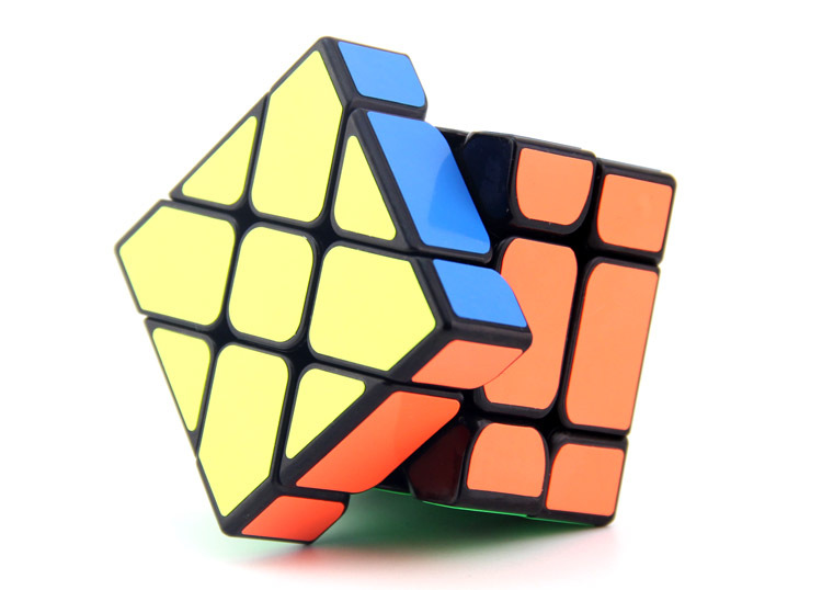 永骏三阶移棱魔方黑色 科教智力开发比赛专用学生初学魔方玩具