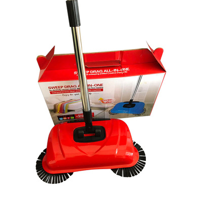 厂家批发 手推式扫地机 家用扫地机 旋转清洁扫把 无电式扫地机