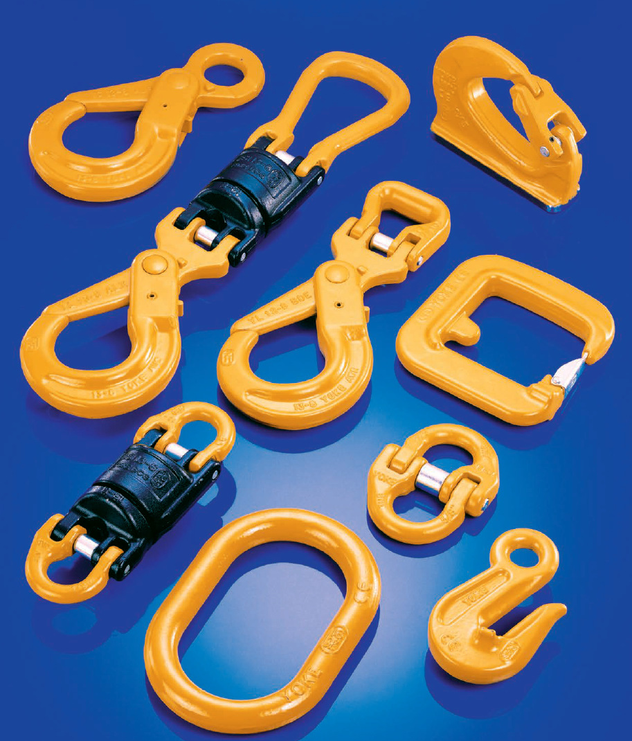 台湾yoke进口起重四肢链条80级吊装母吊环吊钩链条索具吊具配件