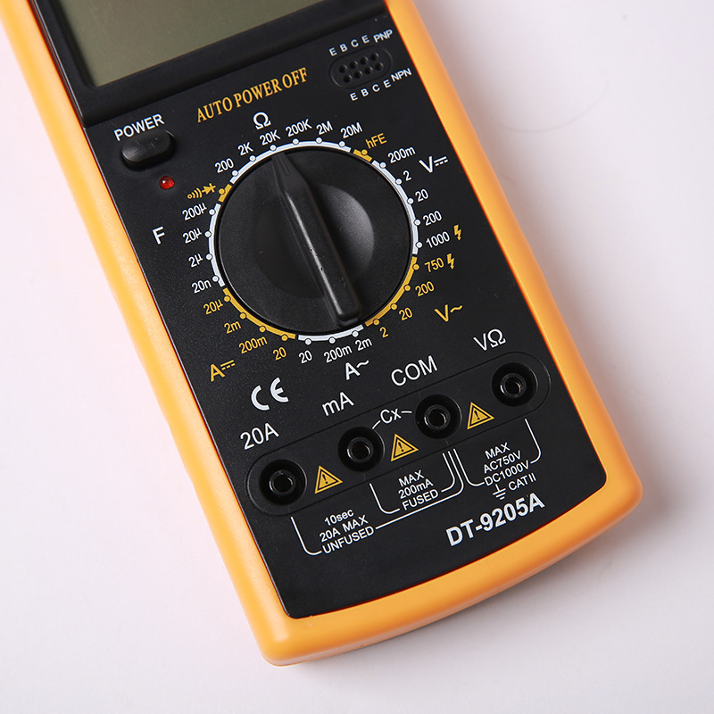 dt-9205a万用表 电工数字数显万用表 量程维修万用表电容表