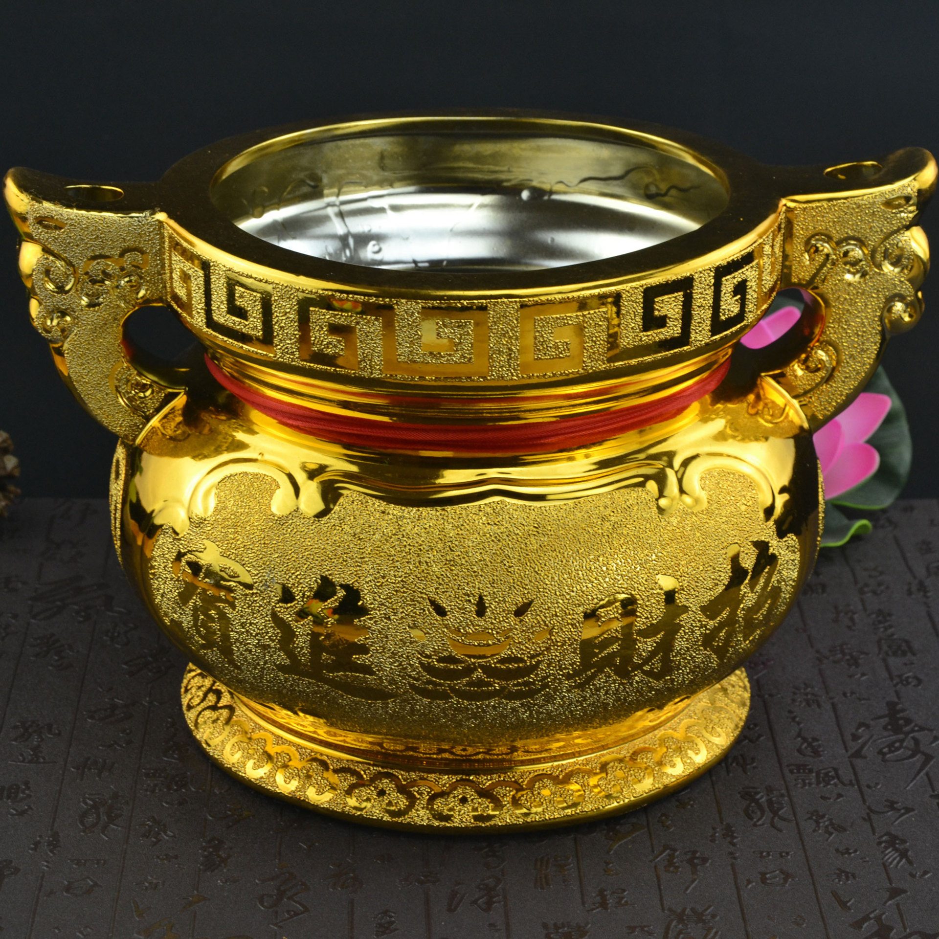 蜡烛双耳插香炉供佛炉祭拜批发寺庙台湾佛教