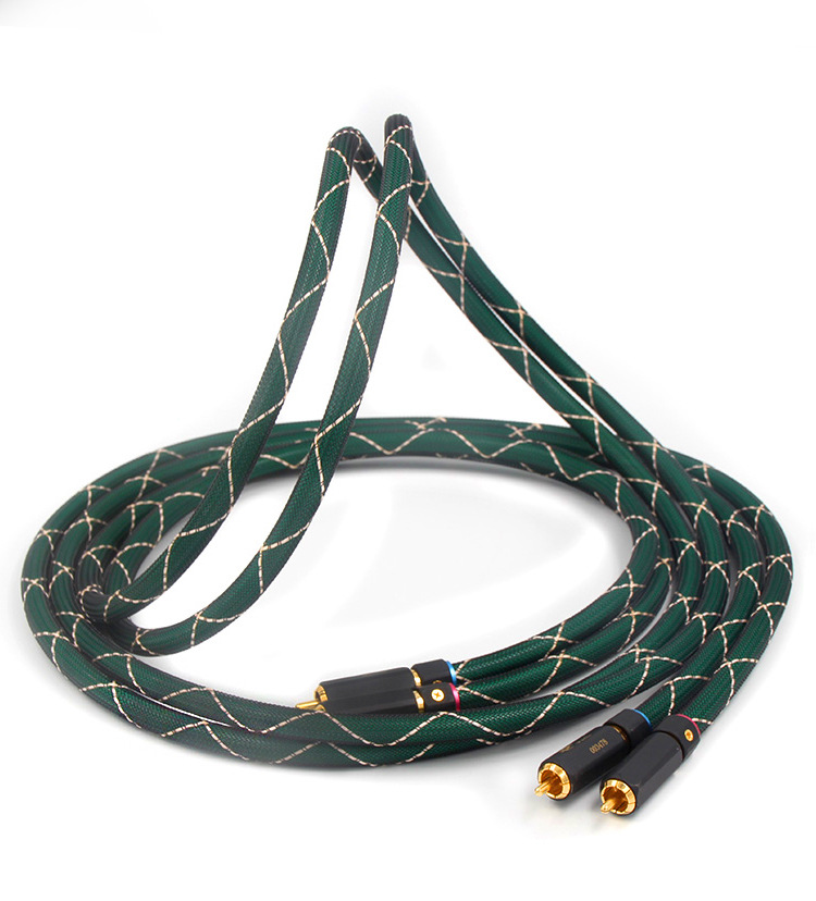 厂家直销美国麦景图mcintosh 4芯信号线 rca双莲花音频线一件代发