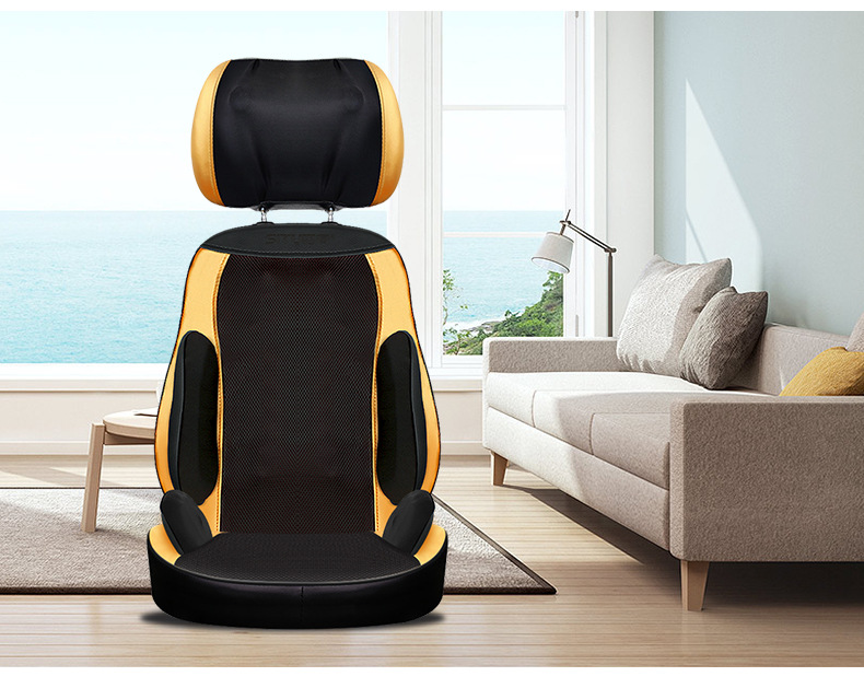 思育腰部按摩垫颈椎头部按摩器 多功能全身按摩坐垫椅垫靠垫 家用