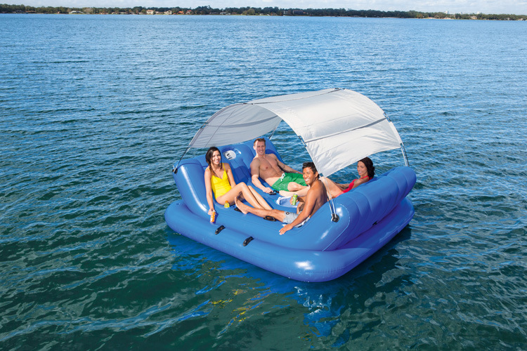 单双人加厚充气浮排气垫床水上浮床沙发漂流游泳俩用水上折叠躺椅