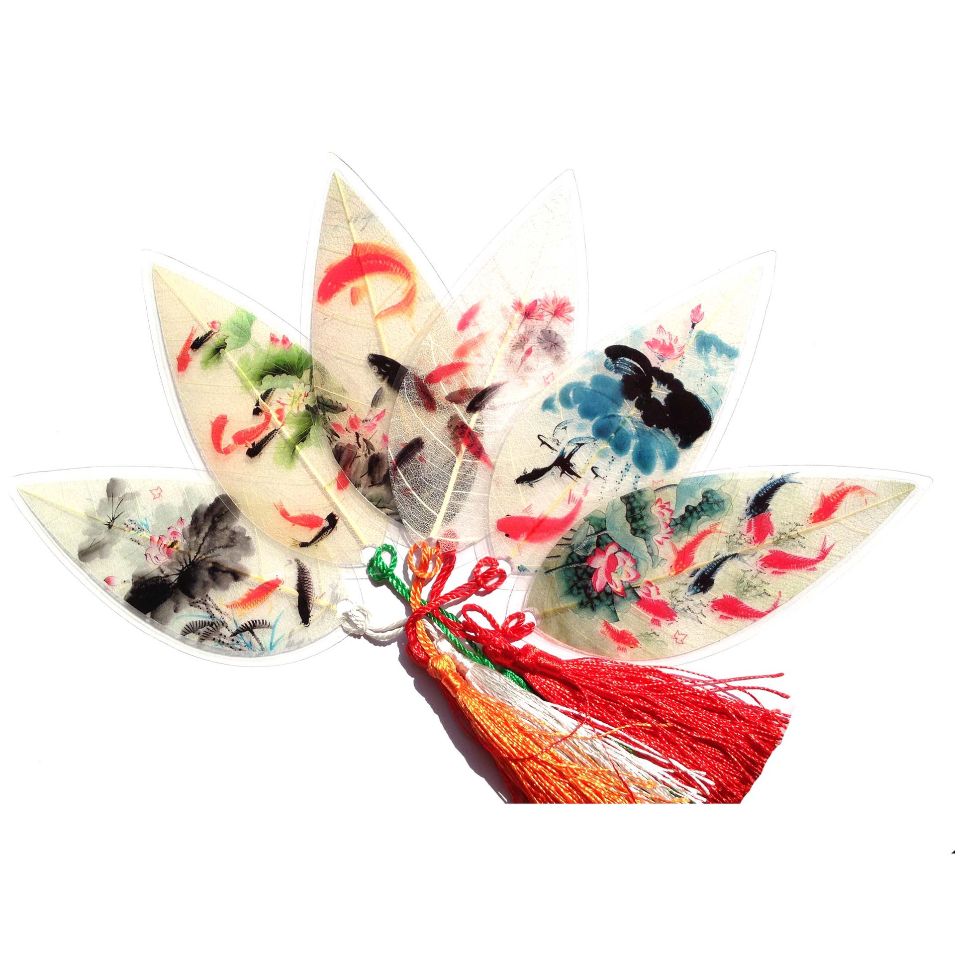 叶脉书签中国风叶脉画花鸟熊猫订制批发旅游纪念品创意礼品