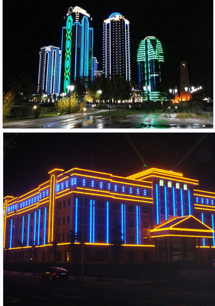 亚克力led线条灯户外防水嵌入式条型线型洗墙灯楼宇外墙酒店轮廓