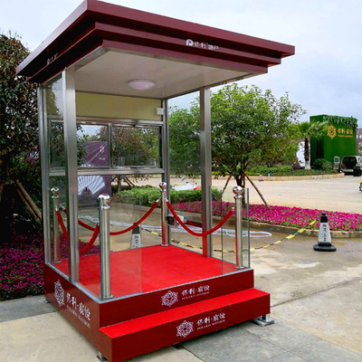 佛山岗亭厂家直销 形象礼宾玻璃保安酒店小区站台岗亭站岗亭定做