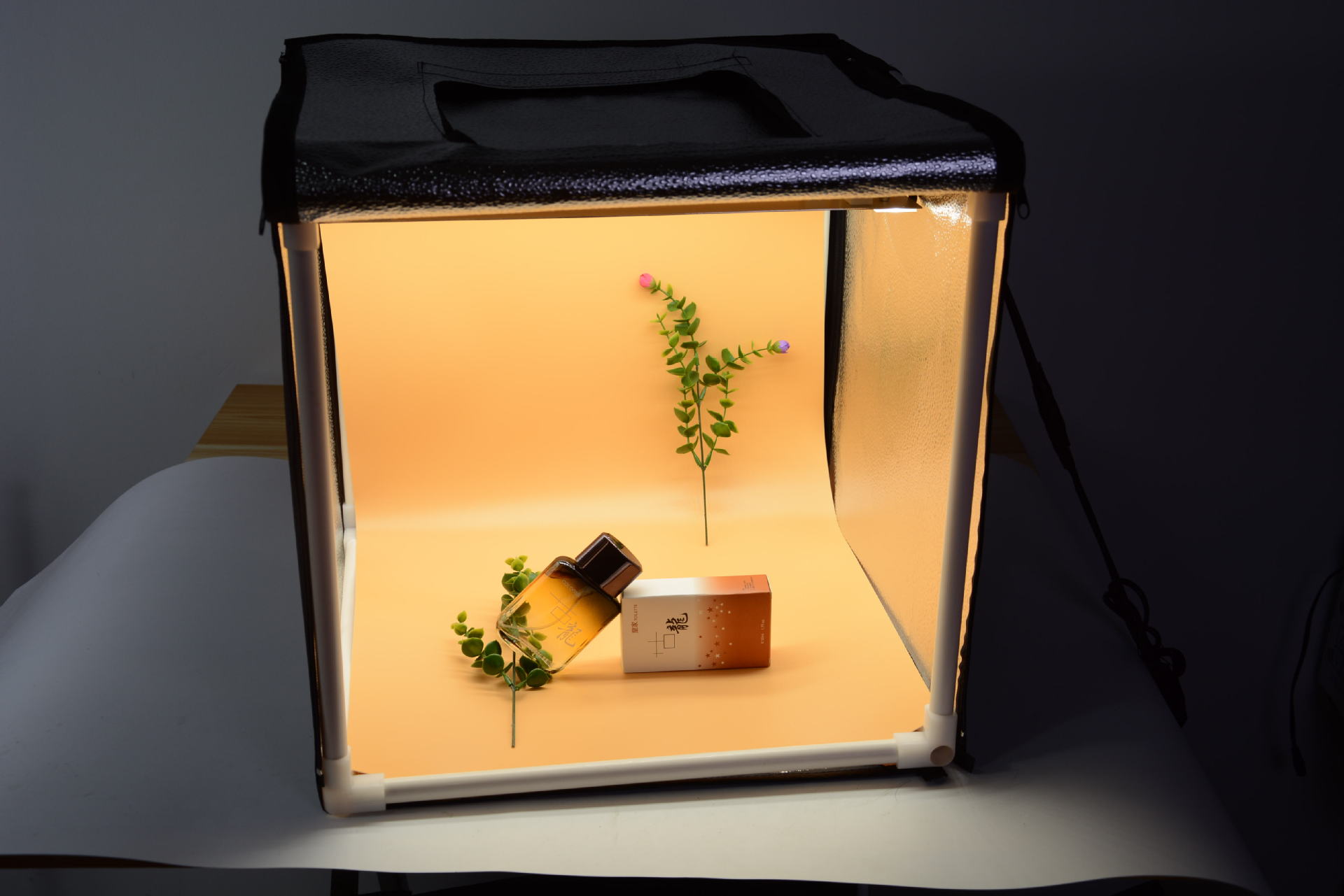 厂家直销led调光摄影棚套装小型摄影棚40cm柔光箱静物台套装