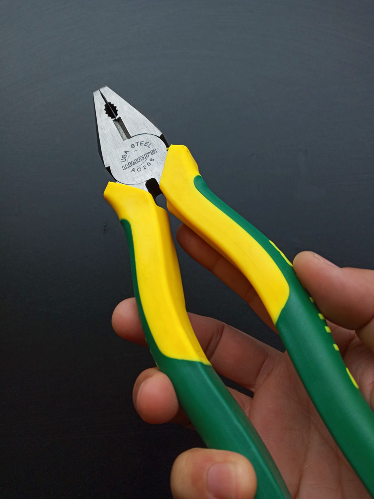 威力狮6寸163mm8寸220mm欧式钢丝钳子克丝钳平口钳老虎钳ac208