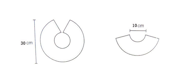 日式360度围嘴口水巾可爱围兜口水巾大红蝴蝶结可拆卸围兜假领