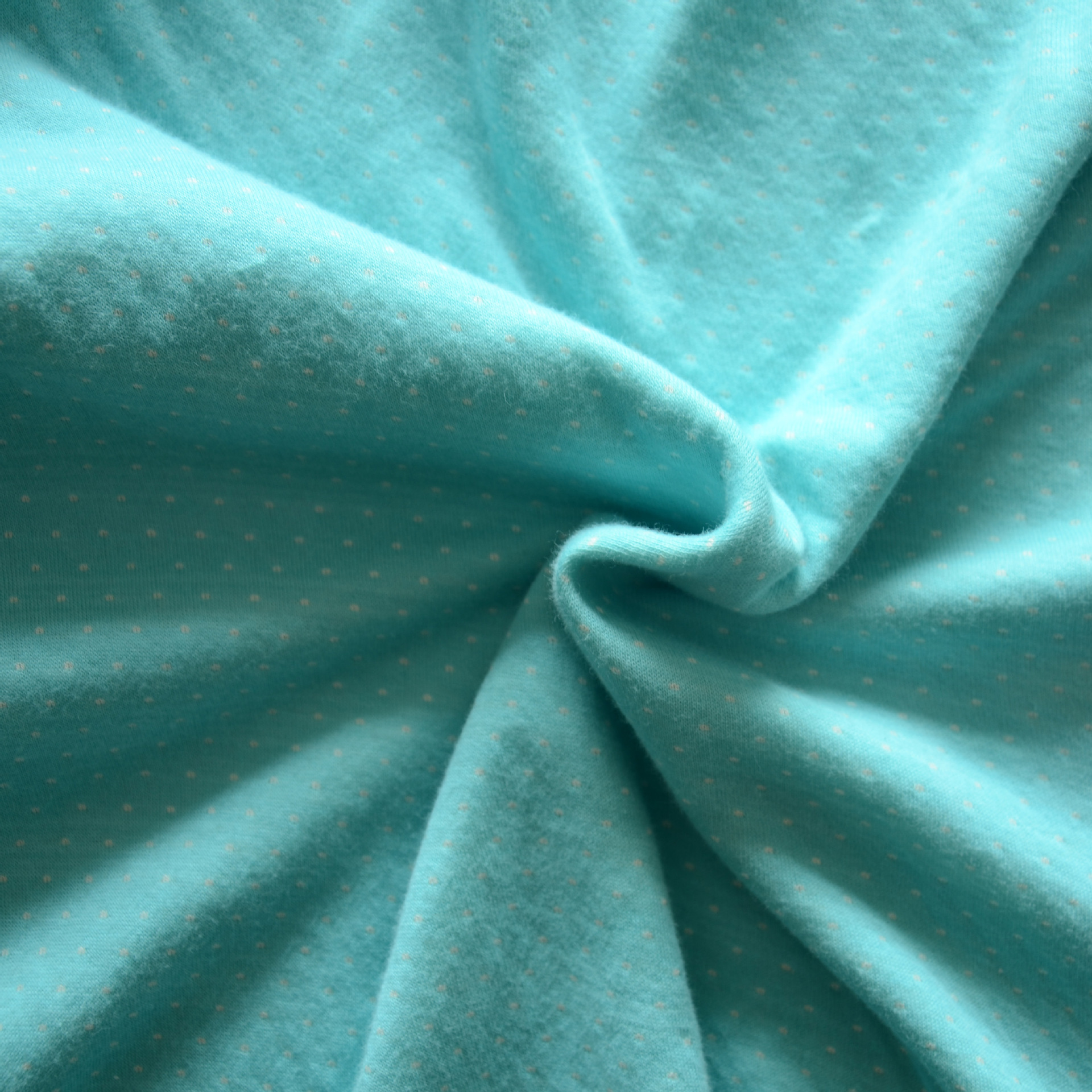 有机棉汗布 染色印花针织面料婴幼儿服装面料