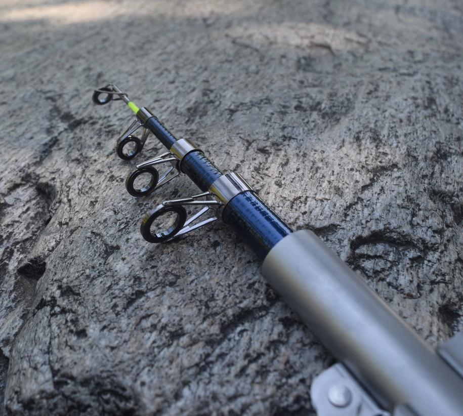 28001 【新款弹簧自动海竿】双调节灵敏度鱼竿弹簧杆渔具出口跨境