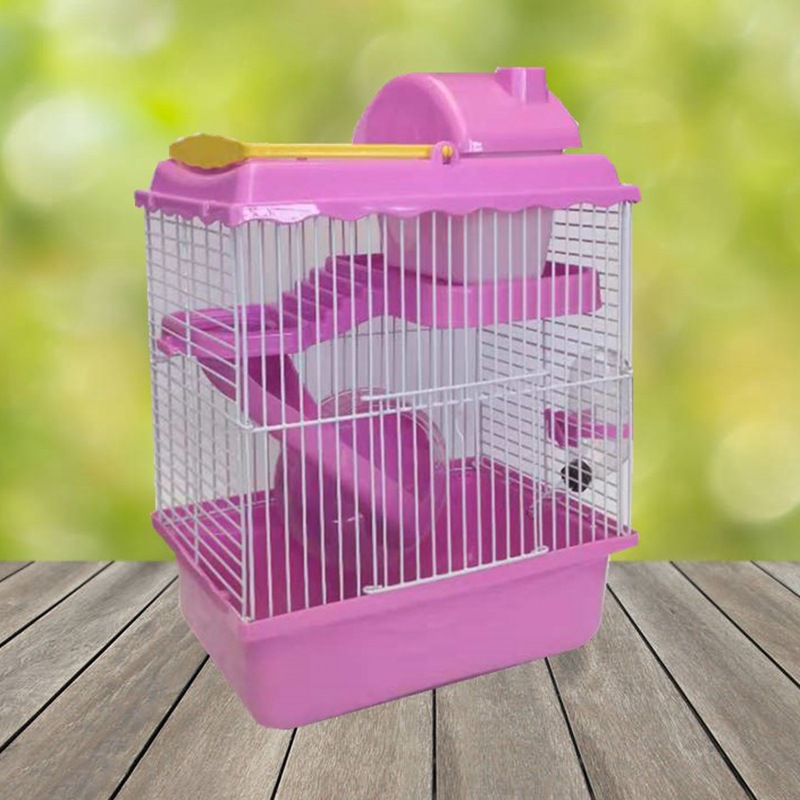 仓鼠笼子别墅用品玩具双层仓鼠笼子仓鼠豪华别墅塑料盖小城堡笼子