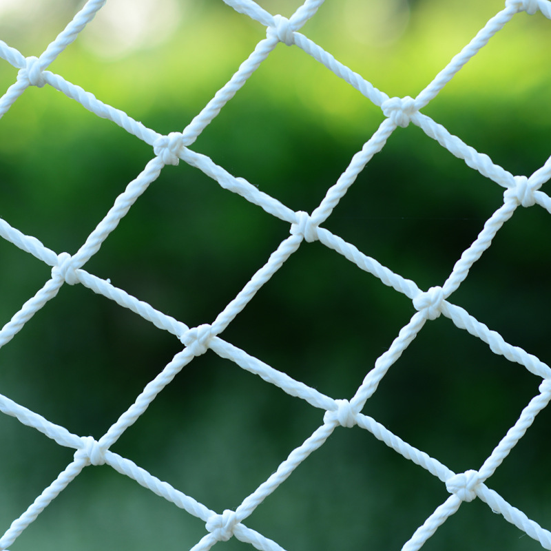 建筑安全防坠网安全防护兜网工地安全平网白色涤纶防护安全网