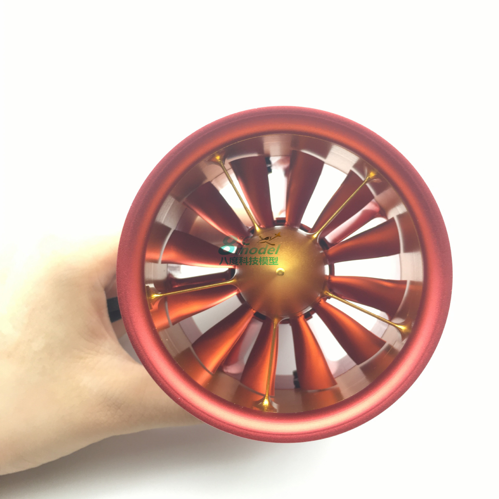 120mm jp涵道全金属暴力风扇正反桨套装12叶edf涡喷12s战斗机动力