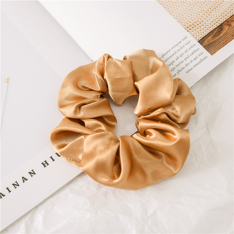 Satin Fabric Large Intestine Hair Ring Hair Accessories Europe and America Cross Border Women's Headband Set Simple All-Match Headdress in Stock Wholesale