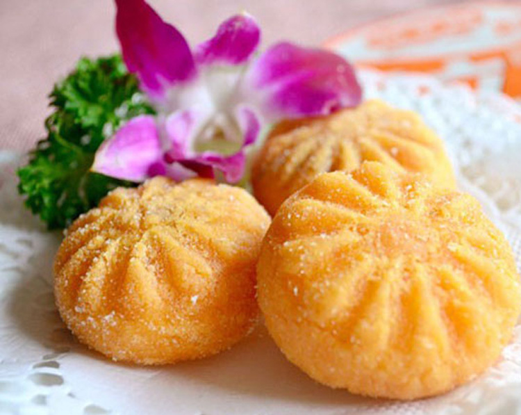 阿诺雪花南瓜饼 酒席酒店用速冻半成品小吃油炸小点心 336g12粒