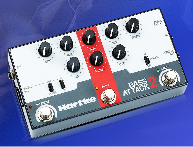 哈克hartke bass attack2 前级过载di盒hl77/hc33贝斯单块效果器