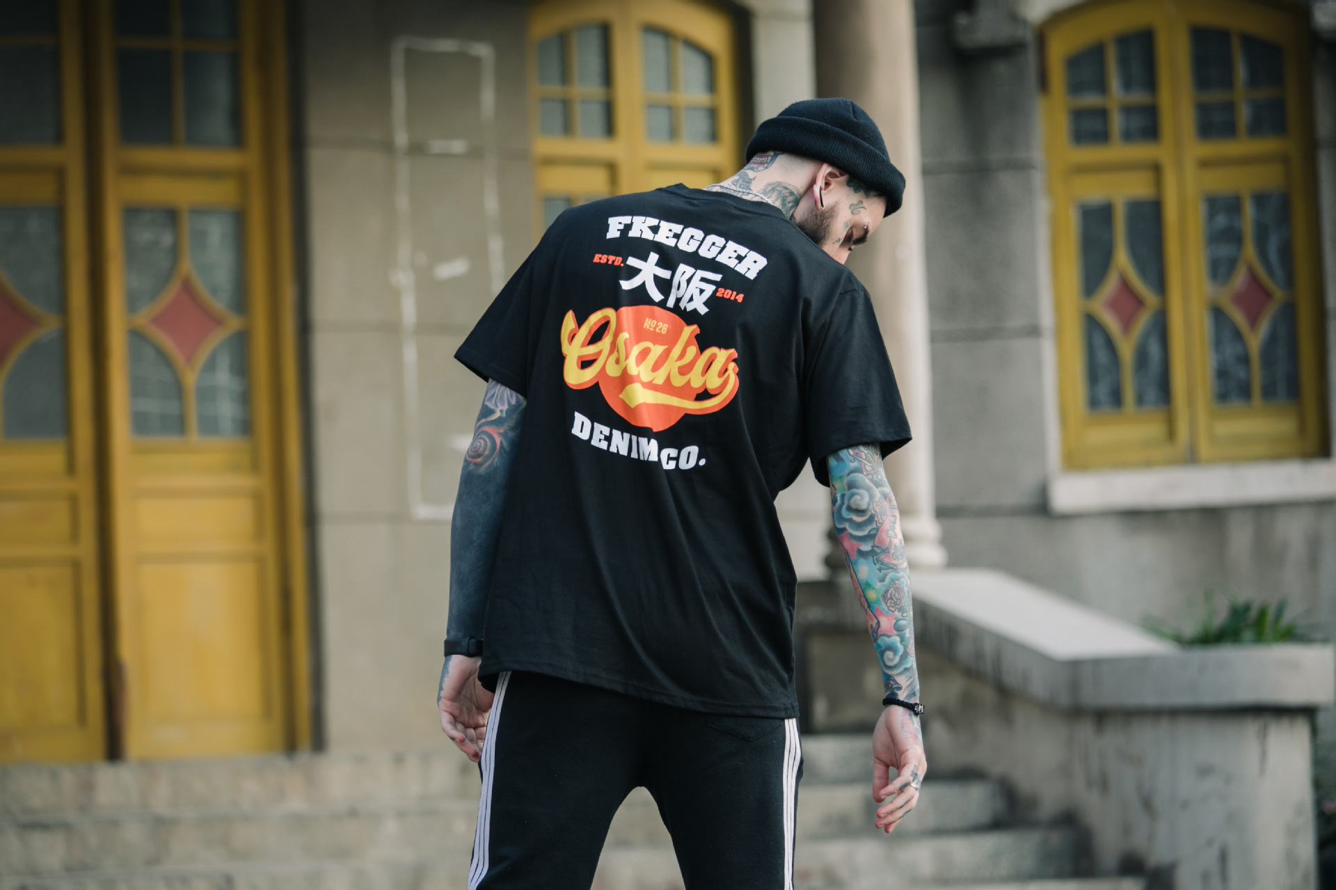 vegorrs原创潮牌日系男装2018春夏男t恤原宿风情侣装高街文字t恤