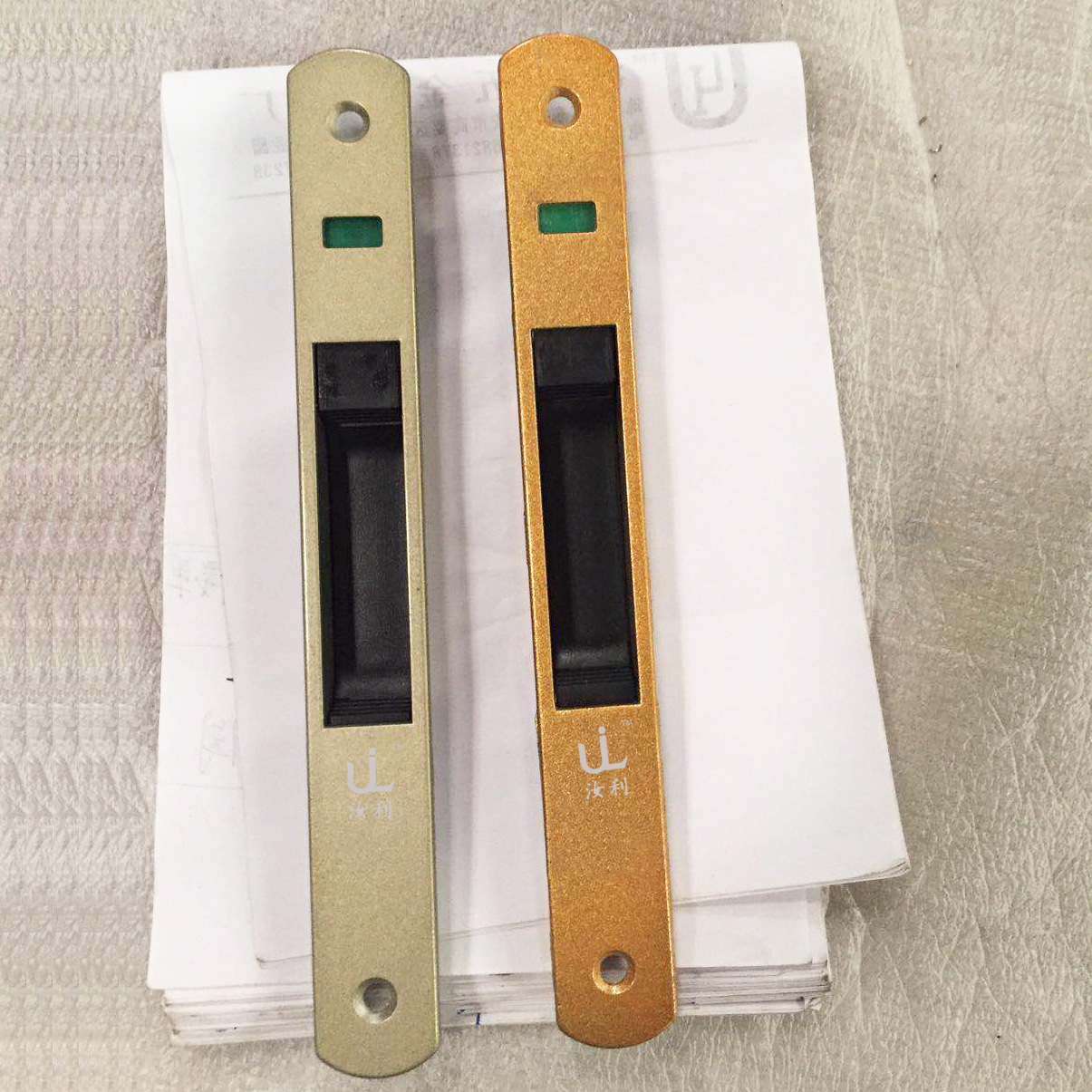 汝利 单面推拉门钩锁 纱门钩锁 豪华推拉防盗窗勾锁 可调左右