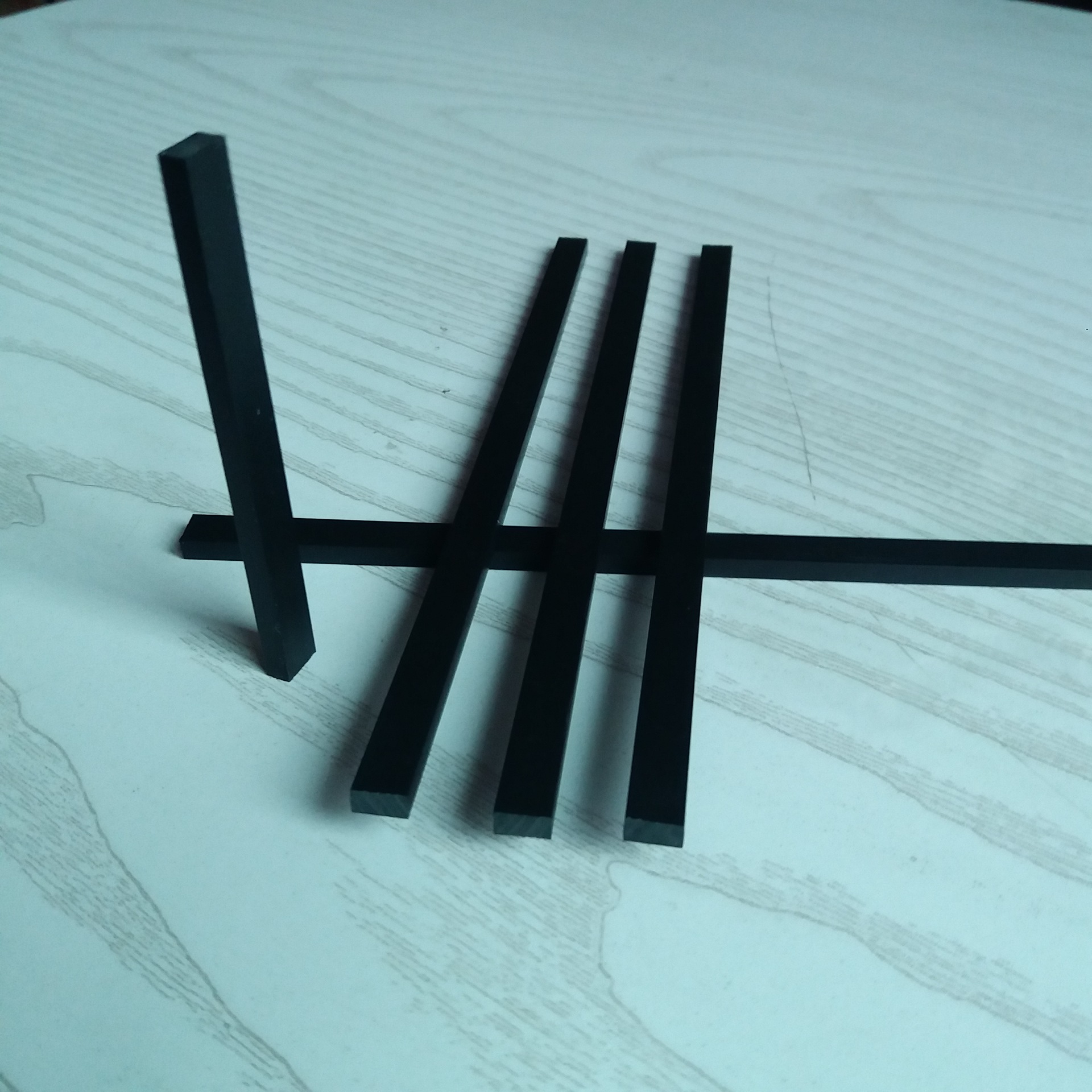 厂家直供塑料方条pvc方形塑料条实心塑料条硬质塑料条