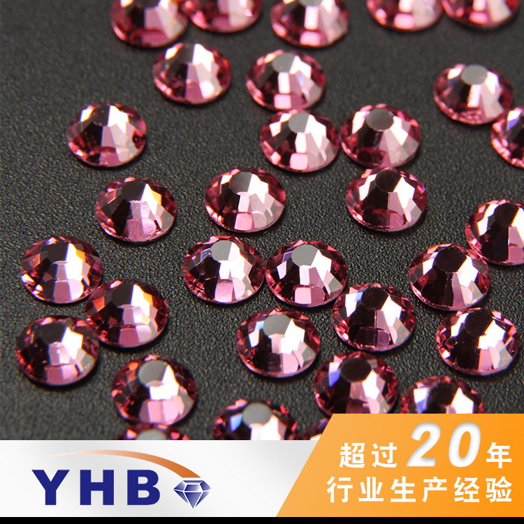 Factory Wholesale Ornament Accessories Imitation Diamond Hot Insole Light Rose Red Seven-Color Rhinestone 10mm Underwear Accessories Manicure Jewelry