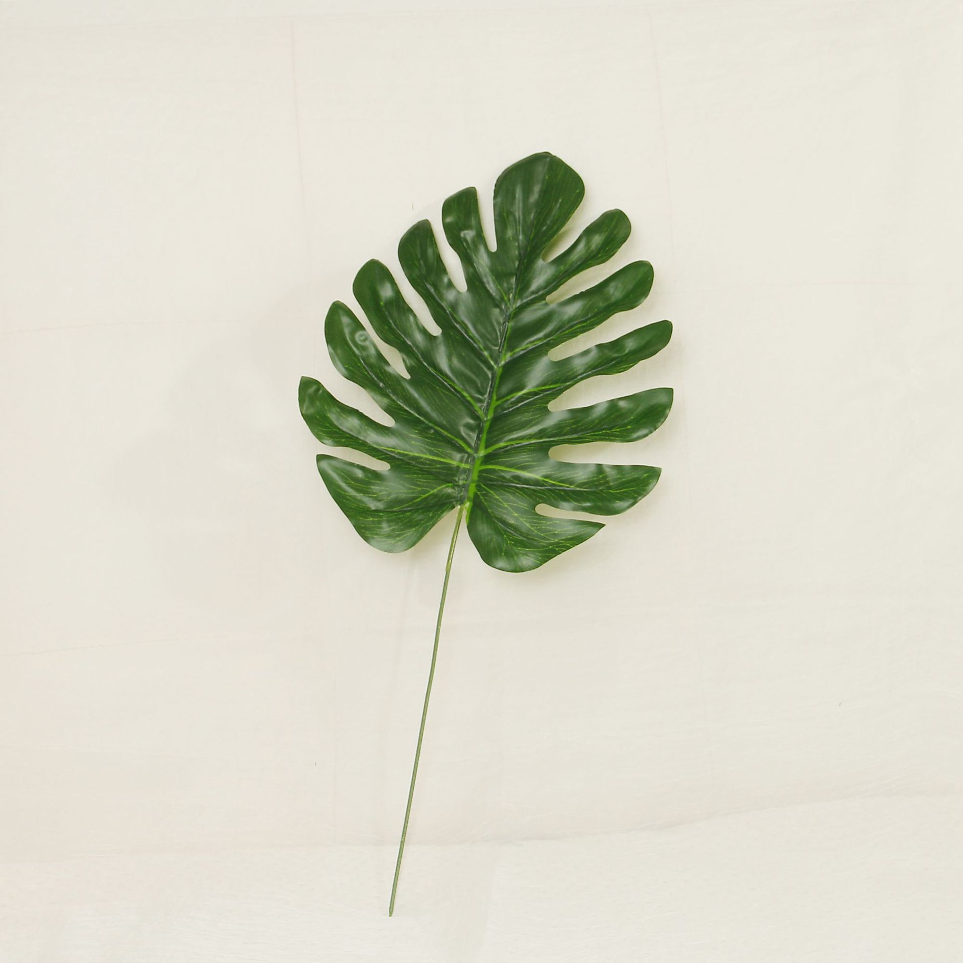 过胶龟贝叶葵叶装饰品软装道具婚庆批发植物墙绿叶装饰 龟背叶