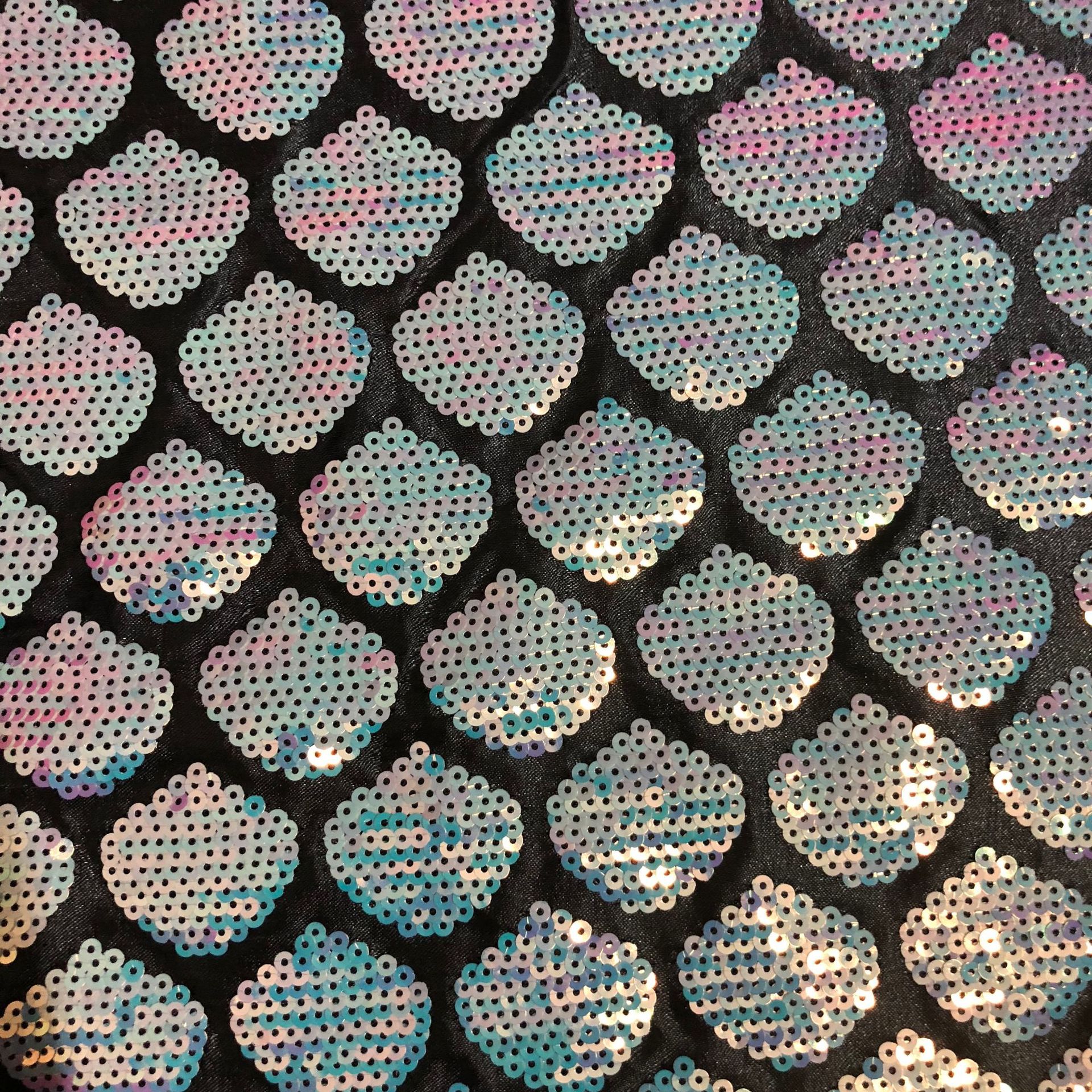 绣花布箱包手环金片绣亮片布亮片绣珠片绣时装绣花面料