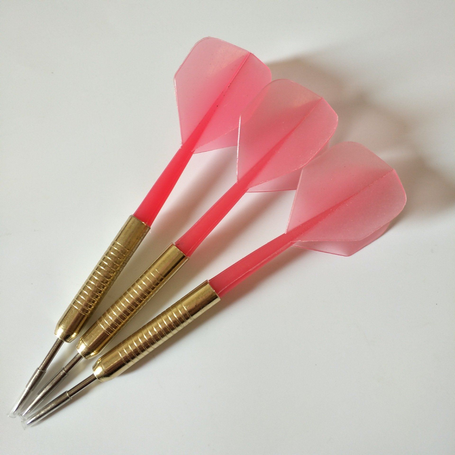 16g 一体镀铜连体飞镖针 经久耐用大方叶一体粗牙螺旋式飞镖针