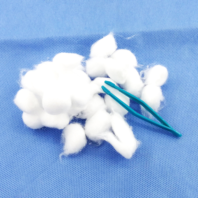 海氏海诺脱脂棉球一次性伤口肚脐消毒口腔止血棉花10g便携 送镊子