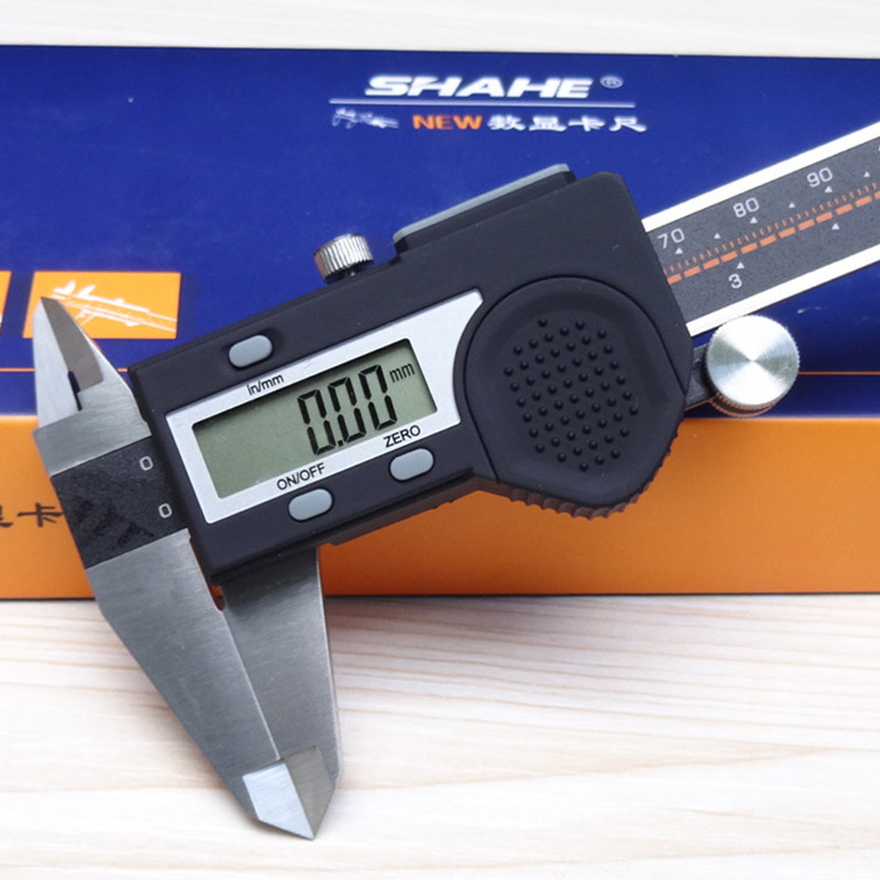 shahe成都三和不锈钢数显卡尺电子游标卡尺测量工具内径深度0150