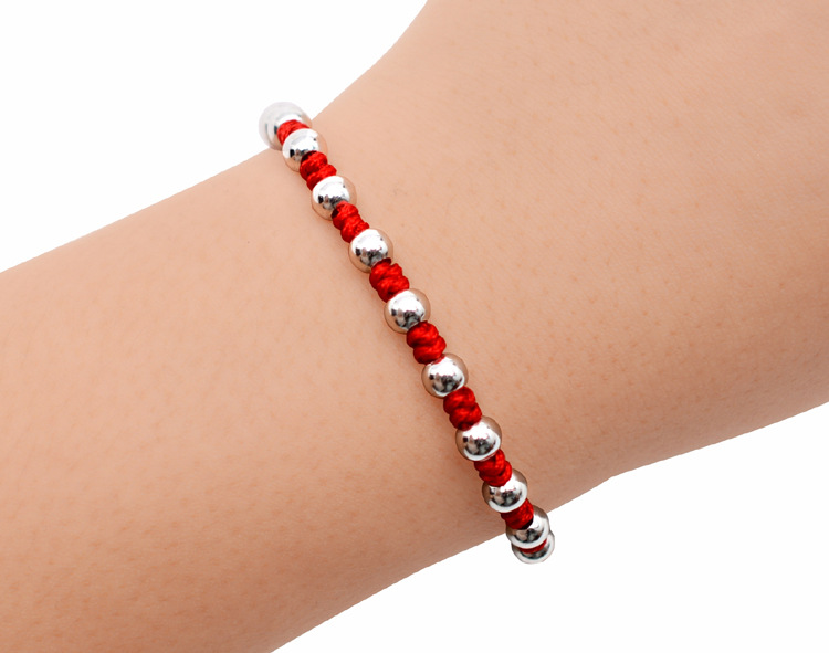 龙结925银珠红绳手链手工编织韩版简约幸运本命年女厂家批发多款