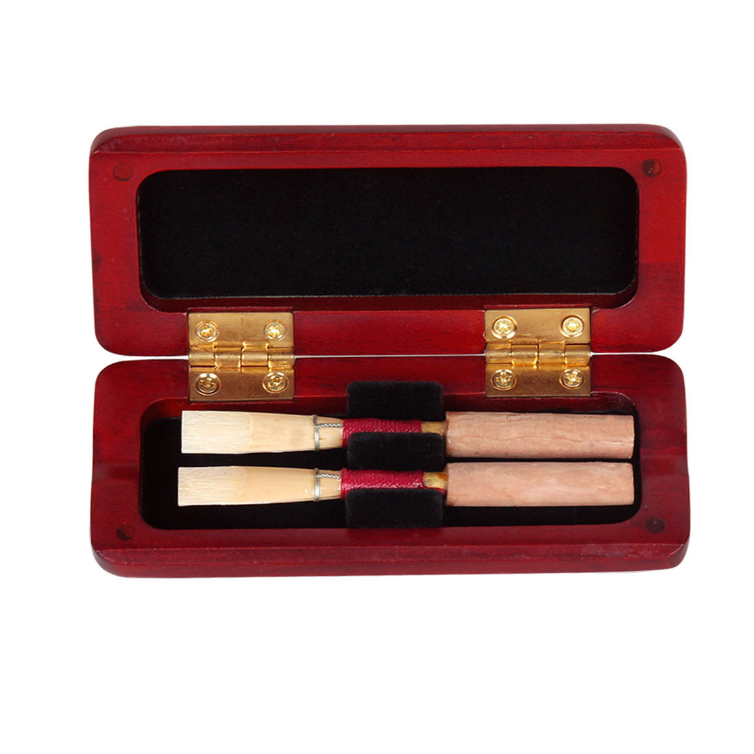 双簧管哨片盒 枫木材质 装2片哨片 哨片不包含 乐器配件直发