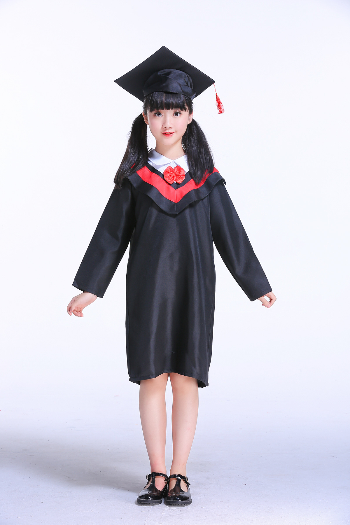 幼儿园学士服儿童博士服毕业礼服小学生毕业拍照服装幼儿小博士服