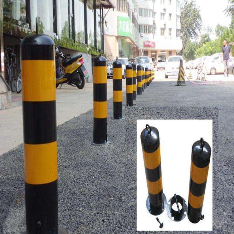 昆山厂家销售警示桩 塑料pv警示桩 型防护柱 停车位挡车器 铁立柱