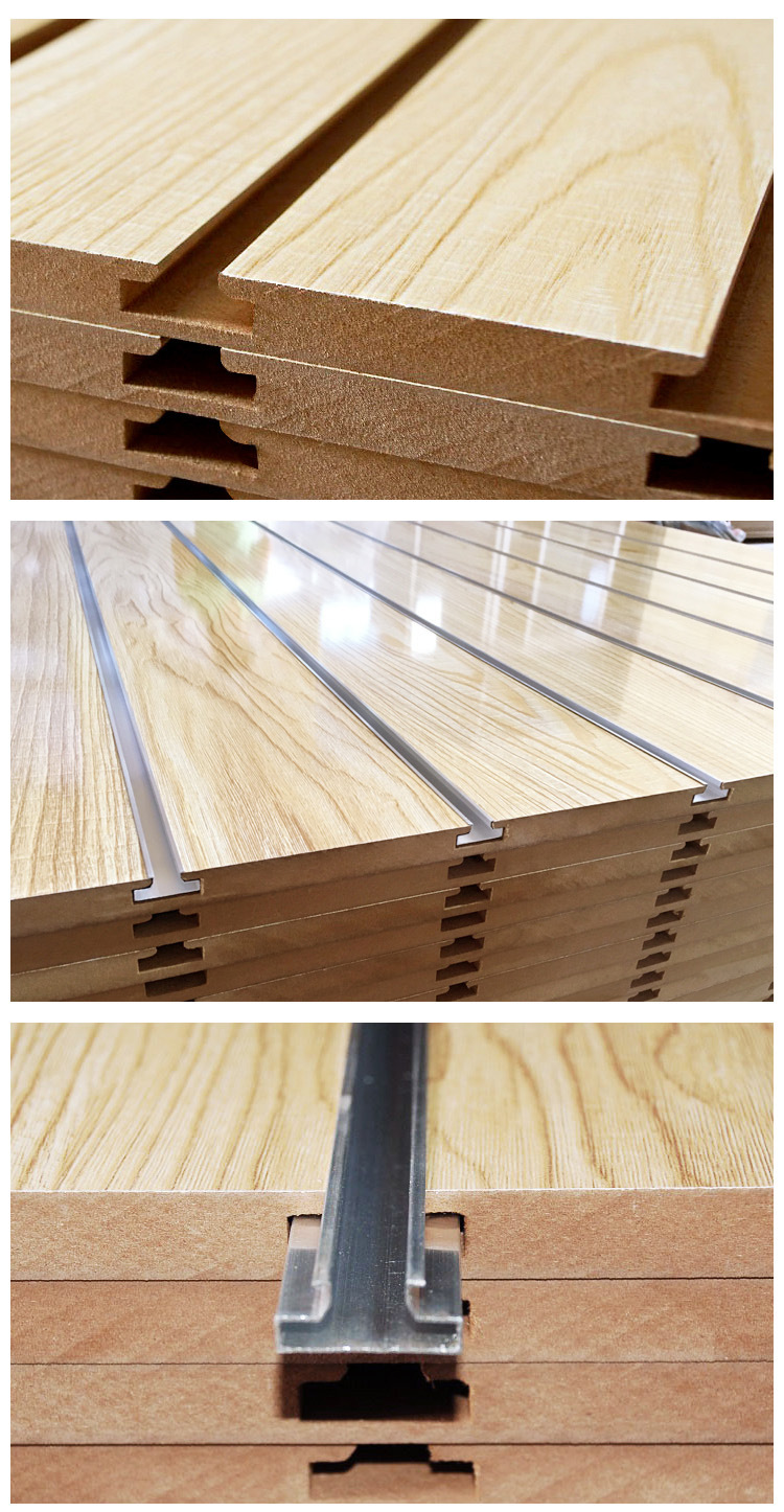 高密度槽板装饰槽板墙中纤坑板万用中纤槽板slotted mdf board
